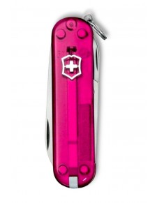 Victorinox -  Classic SD  Pink Trans Coltello Multiuso 58 mm